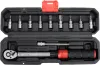 YATO Nyomatékkulcs készlet 1/4”, 2–24 Nm, 72 fogas, 11 részes, ±3% pontosság (YT-07841)