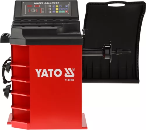 YATO Kerékkiegyensúlyozó gép 10–24” felnihez, ±1 g pontossággal, 70 kg keréktömegig (YT-08060)