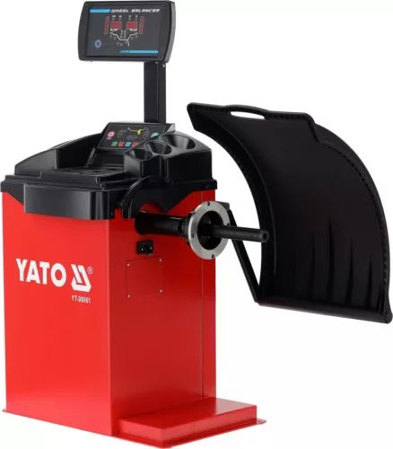 YATO Kerékkiegyensúlyozó gép 10–25” felnihez, automata A/D méréssel és lézeres súlypozicionálással (YT-08061)