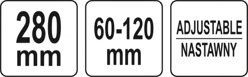YATO Olajszűrő Kulcs Állítható 60-120mm (YT-08231)