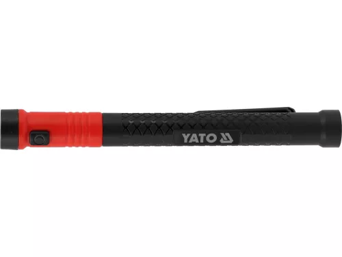 YATO Teleszkópos LED vizsgálólámpa mágneses rögzítéssel, 100 lm, 177–522 mm, USB-C (YT-085121)