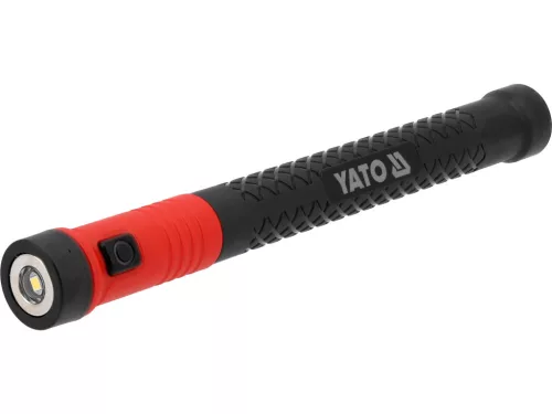 YATO Teleszkópos LED vizsgálólámpa mágneses rögzítéssel, 100 lm, 177–522 mm, USB-C (YT-085121)