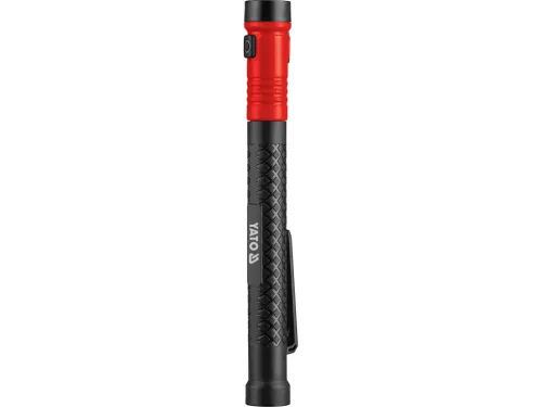 YATO Teleszkópos LED vizsgálólámpa mágneses rögzítéssel, 100 lm, 177–522 mm, USB-C (YT-085121)