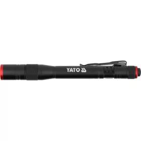   YATO Akkus LED szerelőlámpa toll lámpa 500 lm, zoom funkcióval és csíptetővel (YT-085144)