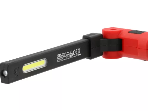 YATO Akkumulátoros LED műhelylámpa SlimLight 800 lm, 180°-ban hajtható fejjel (YT-085171)