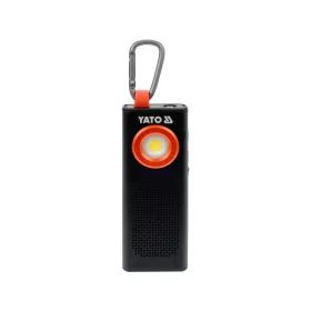   YATO AKKUMULÁTOROS LED zseblámpa, hangszóróval 500 LM, 2000 MAH (YT-08557)