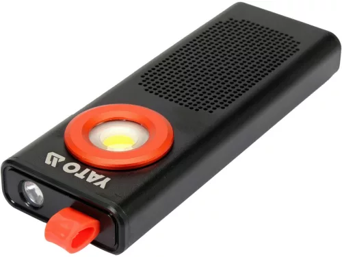 YATO AKKUMULÁTOROS LED zseblámpa, hangszóróval 500 LM, 2000 MAH (YT-08557)