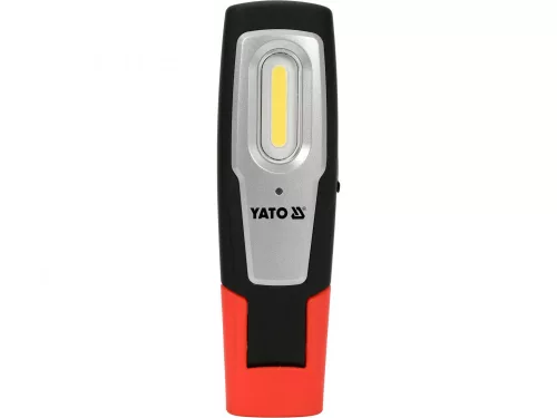 YATO Akkus LED szerelőlámpa mágneses töltőállomással, 600 lm, 2600 mAh, IP54 (YT-08558)