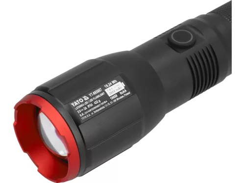 YATO AKKUMULÁTOROS ZSEBLÁMPA / 9×AA, 50W, 5000 LM (YT-085607)
