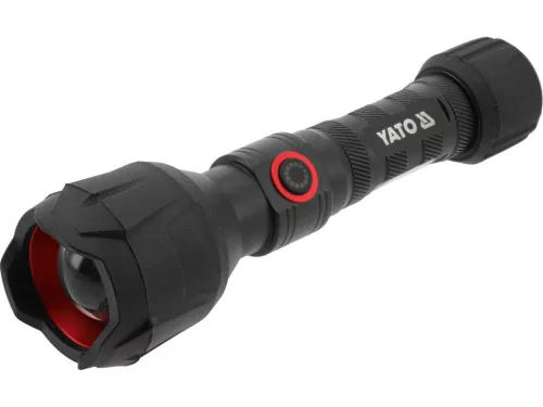 YATO Akkus LED zseblámpa 1000 lm, USB-C töltéssel, gumírozott alumínium házzal (YT-085614)