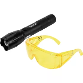   YATO Újratölthető UV zseblámpa 1W, szemüveggel (YT-08587)