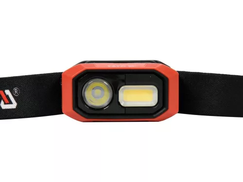YATO Akkus LED fejlámpa mozgásérzékelővel, 480 lm, 1400 mAh, fokozatmentes fényerő-szabályozással, IP54 (YT-08592)