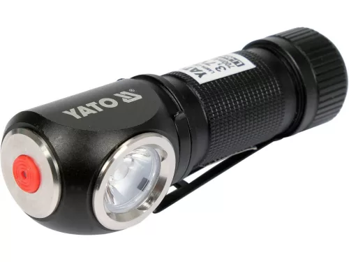 YATO Akkus LED fejlámpa levehető kézi lámpával, 350 lm, 47 m, 700 mAh, IPX4 (YT-08597)