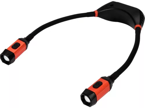 YATO Akkus nyaklámpa hajlítható karokkal, 300 lm, 2000 mAh, fokozatmentes fényerő-szabályozással (YT-08599)