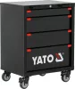 YATO Szerszámkocsi 4 fiókkal, 635 × 457 × 840 mm, golyóscsapágyas fióksínekkel (YT-08963)
