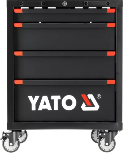 YATO Szerszámkocsi 4 fiókkal, 635 × 457 × 840 mm, golyóscsapágyas fióksínekkel (YT-08963)