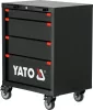 YATO Szerszámkocsi 4 fiókkal, 635 × 457 × 840 mm, golyóscsapágyas fióksínekkel (YT-08963)