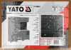 YATO Perforált szerszámtartó panel 660 × 700 mm, acél, 10 × 10 mm perforációval, kábelátvezetővel (YT-08964)
