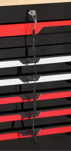 YATO Szerszámkocsi 20 fiókkal, gumifa munkalappal, 1425 × 575 × 1095 mm (YT-09006)