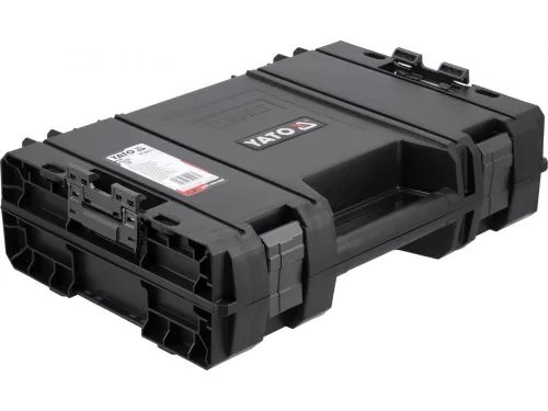YATO Habbetétes moduláris géptároló láda 11 l, 14 kg teherbírással, IP44,  elektromos gépekhez (YT-09171)
