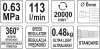 YATO Pneumatikus sarokcsiszoló könnyített 113 l/min (YT-09676)