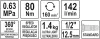 YATO Pneumatikus racsnis kulcs könnyített 1/2 col 80Nm (YT-09803)