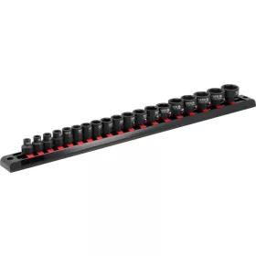  YATO Rövid ütvecsavarozó dugókulcs készlet 3/8”, 19 részes (YT-10249)