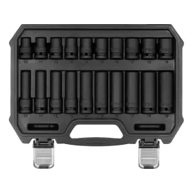   YATO Gépi dugókulcs készlet 1/2” pneumatikus és elektromos ütvecsavarozóhoz, 10–19 mm, 20 részes (YT-10256)
