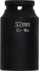 YATO Hosszított gépi dugókulcsfej ütvecsavarozóhoz, 1/2”, 32 mm, CrMo, AS-Drive (YT-10298)