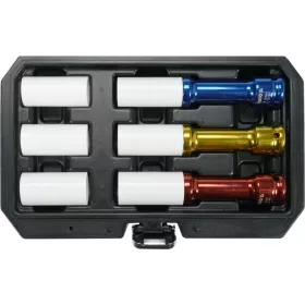   YATO Hosszú gépi kerékcsavar dugókulcs készlet alufelnihez, pneumatikus ütvecsavarozóhoz 1/2”, 17–21 mm, 6 részes (YT-10563)