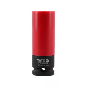   YATO Ütvecsavarozó kerékcsavar dugókulcs 21 mm, 1/2", 85 mm, alufelnihez (YT-10587)