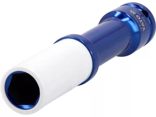 YATO Hosszú ütvecsavarozó kerékcsavar dugókulcs 17 mm, 1/2", 150 mm, alufelnihez (YT-10591)