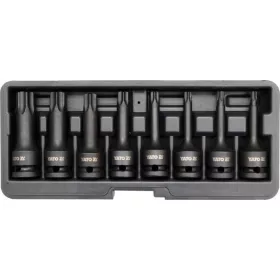   YATO Torx gépi bitfej készlet 1/2”, T30–T80, CrMo, 8 részes (YT-1065)