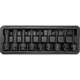   YATO Bit dugókulcs gépi Torx készlet 9 részes 1/2" T20-T70  (YT-10654)