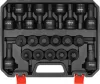 YATO Ütvecsavarozó bitdugókulcs készlet 3/4” meghajtással, HEX és Torx, 55–100 mm, 22 részes (YT-10656)