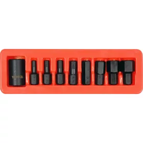   YATO 9 darabos 1/2" Gépi imbusz bit készlet dugókulcs adapterrel (YT-10662)