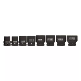   YATO Gépi dugókulcs készlet pneumatikus ütvecsavarozóhoz 3/4”, 22–41 mm, CrMo, 8 részes (YT-1115)