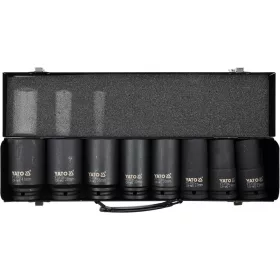   YATO Hosszú gépi dugókulcs készlet pneumatikus ütvecsavarozóhoz 3/4”, 22–41 mm, 8 részes (YT-1155)
