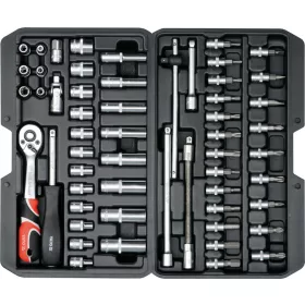   YATO Dugókulcs készlet 56 részes 1/4": 4-13 mm CrV  (YT-14501)