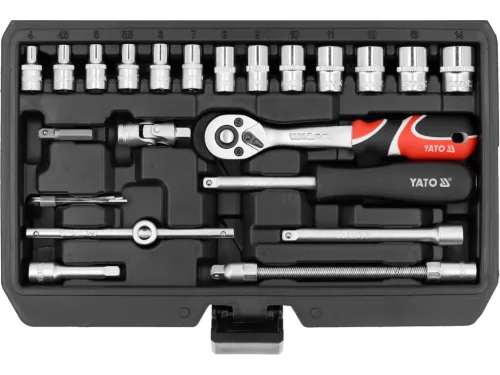 YATO Szerszámkészlet 68 db-os, 1/4" hajtószár (YT-14502)