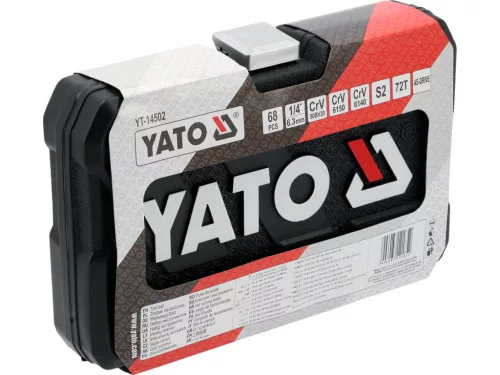 YATO Szerszámkészlet 68 db-os, 1/4" hajtószár (YT-14502)