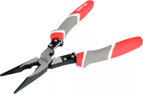 YATO Oldalcsípő fogó kábelvágó és blankoló funkcióval, 200 mm, 1–6 mm² (YT-20051)