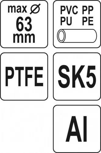 YATO Vágófogó 63 mm-es PVC, teflon (YT-22273)