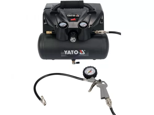 YATO AKKUMULÁTOROS KOMPRESSZOR 8 BAR 2 X 18 V (AKKU + TÖLTŐ NÉLKÜL) (YT-23242)