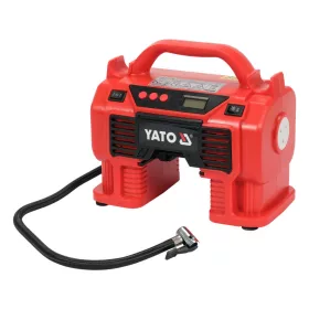   YATO AKKUMULÁTOROS KOMPRESSZOR 11 BAR 18 V (AKKU + TÖLTŐ NÉLKÜL) + 12 V SZIVARGYÚJTÓ (YT-23248)