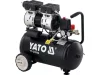 YATO Olajmentes tisztalevegős légkompresszor, 8 bar, 140 liter/perc,  24 literes tartály (YT-23342)