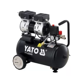   YATO Olajmentes tisztalevegős légkompresszor, 8 bar, 140 liter/perc,  24 literes tartály (YT-23342)