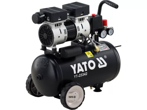 YATO Olajmentes tisztalevegős légkompresszor, 8 bar, 140 liter/perc,  24 literes tartály (YT-23342)