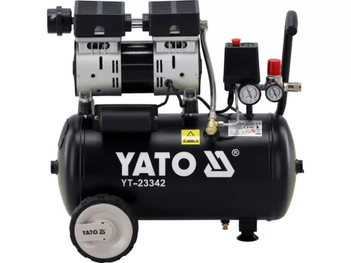 YATO Olajmentes tisztalevegős légkompresszor, 8 bar, 140 liter/perc,  24 literes tartály (YT-23342)