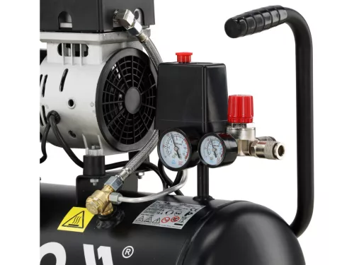 YATO Olajmentes tisztalevegős légkompresszor, 8 bar, 140 liter/perc,  24 literes tartály (YT-23342)
